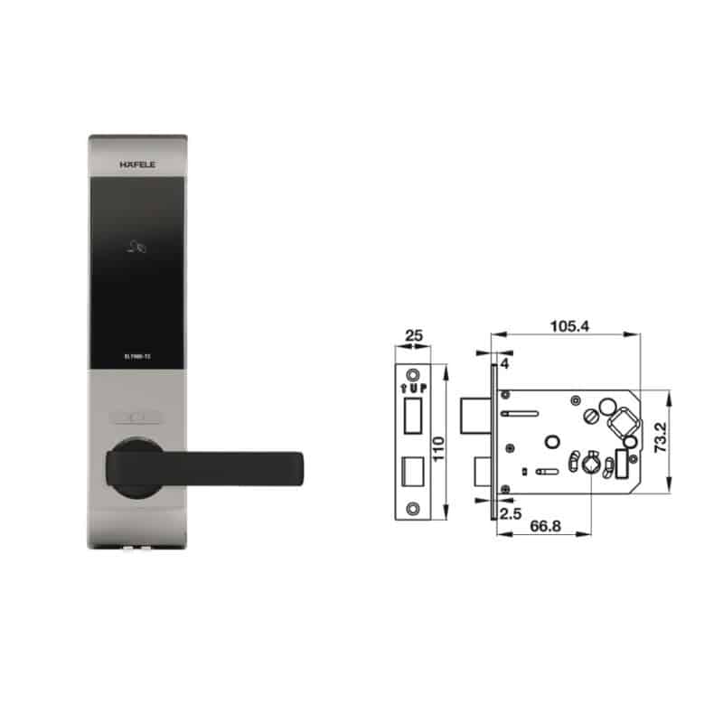 Ảnh Khóa cửa điện tử Hafele EL7900-TCB 912.05.643 Ảnh Khóa cửa điện tử Hafele EL7900-TCB 912.05.643