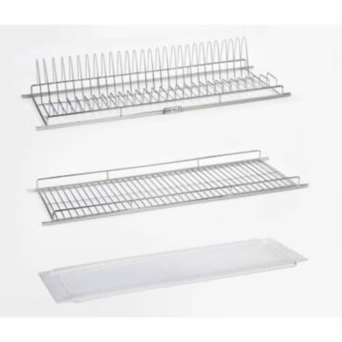 Ảnh thực tế phụ kiện tủ bếp khay hứng nước Hafele 544.01.389 đen 864X263mm