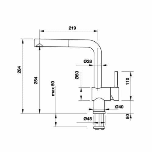 Vòi rửa bát Hafele BLANCOLINUS-S 565.68.650