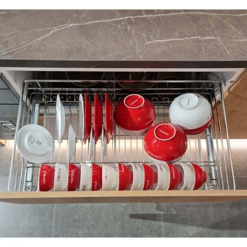 Ảnh thực tế bộ rổ chén đĩa CAPPELLA Cucina 549.08.204 mạ chrome