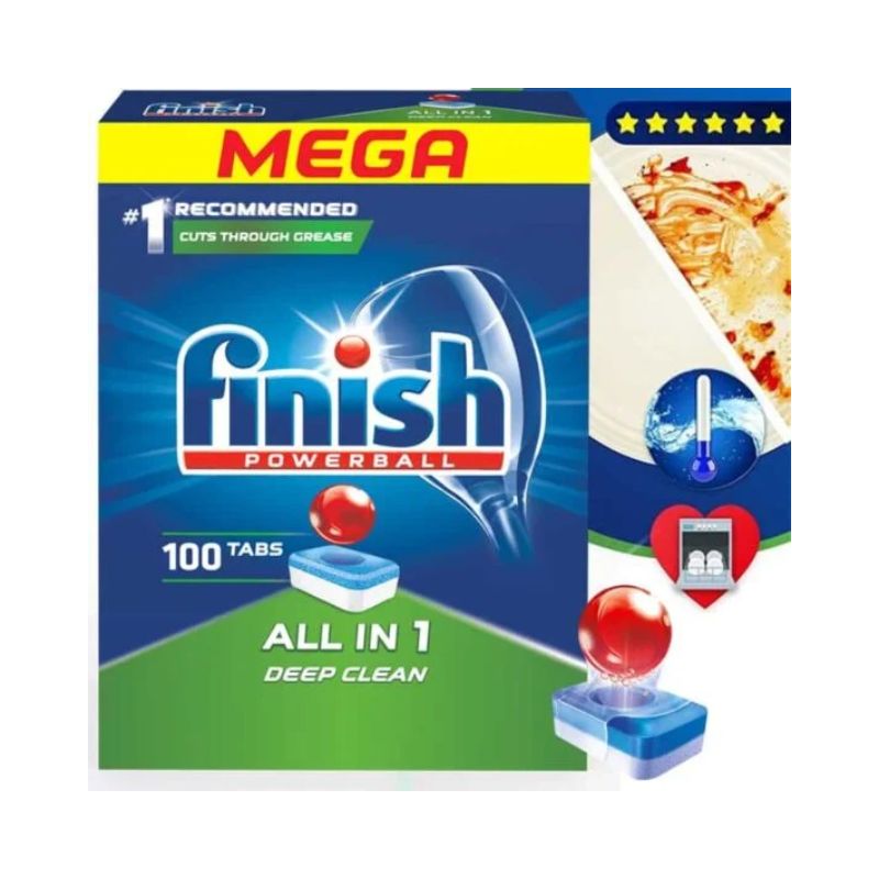 Viên rửa bát Finish All In One 100 viên Viên rửa bát Finish All In One 100 viên