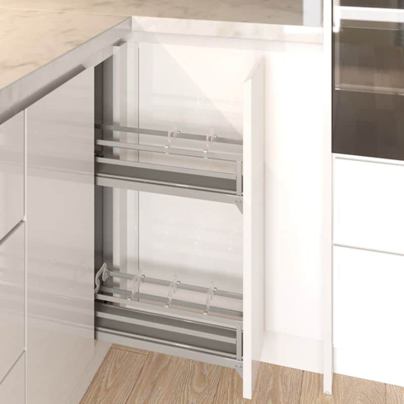 Ảnh thực tế bộ rổ gia vị Hafele Omero 549.20.891 200mm (trái) Ảnh thực tế bộ rổ gia vị Hafele Omero 549.20.891 200mm (trái)