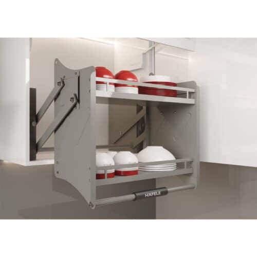 Ảnh thực tế bộ rổ nâng hạ Hafele Oria 504.76.814 600mm