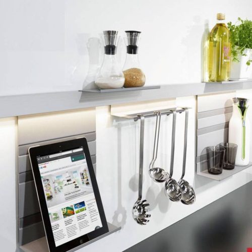 Hình ảnh thanh nhôm gắn tường dài 1200mm Hafele 521.00.012