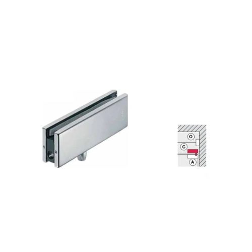 Kích thước kẹp kính trên khung Hafele 489.81.061