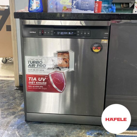 Hình ảnh lắp đặt máy rửa bát độc lập Hafele HDW-F6051S 538.21.370