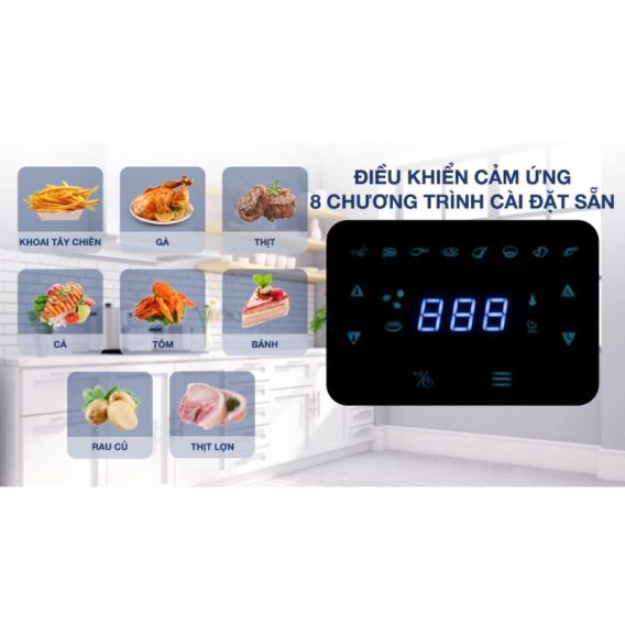 Bảng điều khiển nồi chiên không dầu 6.4L Hafele HS-AF601B 535.43.714 Bảng điều khiển nồi chiên không dầu 6.4L Hafele HS-AF601B 535.43.714