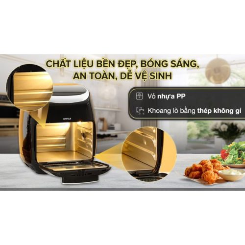 Nồi chiên không dầu 11L Hafele HS-AF1102B 535.43.715 5 Chất liệu nồi chiên không dầu 11L Hafele HS-AF1102B 535.43.715