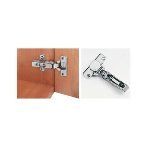 Hình ảnh lắp đặt bản lề trùm ngoài Metalla SM 110° giảm chấn Hafele 315.06.750
