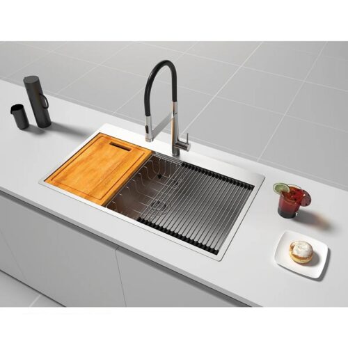 Chậu rửa bát Inox 1 hố Hafele WS R0 HS24-SSN1S-8650 SILVER 567.20.637 3 Ảnh chậu rửa bát Inox 1 hố Hafele WS R0 HS24-SSN1S-8650 SILVER 567.20.637